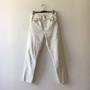 Levi's White Wedgie Jeans